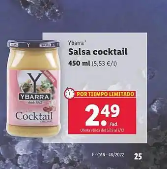 Lidl Ybarra salsa cocktail oferta