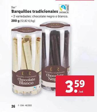 Lidl Dor barquillos tradicionales oferta