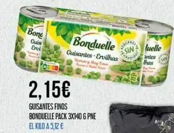 Claudio Guisantes finos bonduelle pack 3 oferta