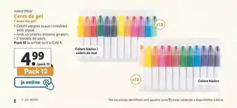 Lidl United office ceras de gel oferta