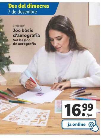 Lidl Crelando set básico de aerografia oferta