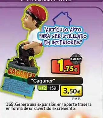 Oferta "caganer" genera una expansión en la parte trasera en forma de un divertido excremento en petardos cm
