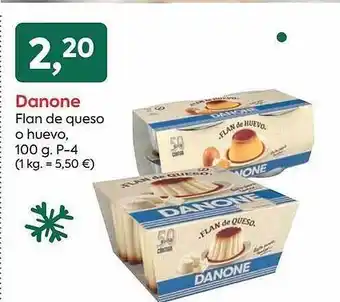 Suma Supermercados Danone flan de queso o huevo oferta