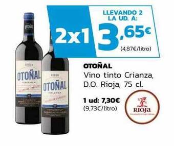 Supermercados Lupa Otoñal vino tinto crianza d.o. rioja oferta