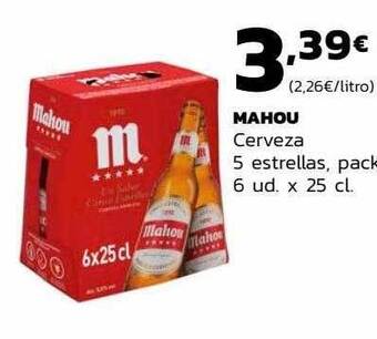 Supermercados Lupa Mahou cerveza 5 estrellas pack 6 oferta
