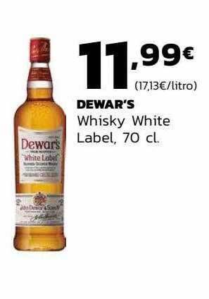Supermercados Lupa Dewar's whisky white label oferta