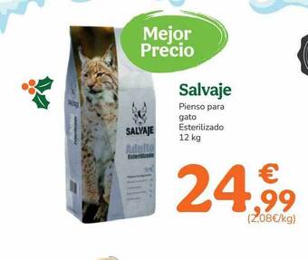 TiendAnimal Salvaje pienso para gato esterilizado oferta