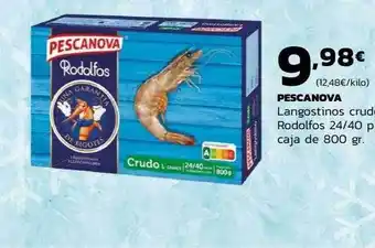 Supermercados Lupa Pescanova langostinos crudo rodolfos 24-40 caja oferta