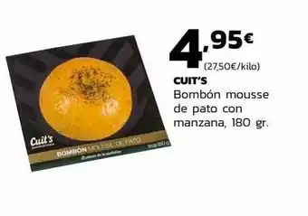 Supermercados Lupa Cuit's bombón mousse de pato con manzana oferta