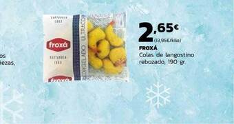 Supermercados Lupa Froxá colas de langostino rebozado oferta