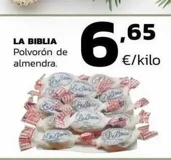 Supermercados Lupa La biblia polvorón de almendra oferta