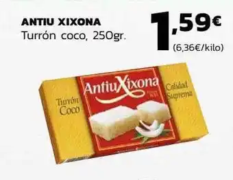 Supermercados Lupa Antiu xixona turrón coco oferta