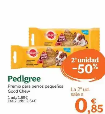 TiendAnimal 2a unidad -50% pedigree premio para perros pequeños good chew oferta