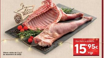 Caprabo Cordero por cuartos oferta