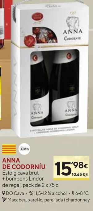 Caprabo Cava brut codorniu oferta