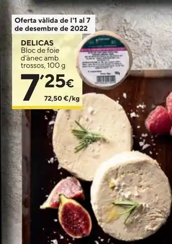 Caprabo Foie de pato oferta