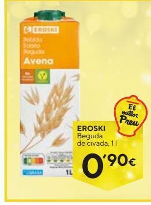 Caprabo Bebida de avena eroski oferta