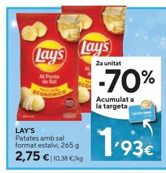Caprabo Patatas lay's oferta