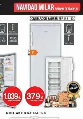 Milar I navidad milar siempre cerca de ti 1.039€ 379€ precio por unidad paci per congelador beko hsa47530n congelador sauber oferta