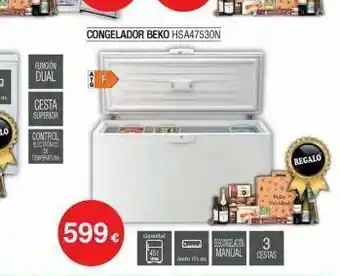 Milar Funcion dual cesta superior control blectanico temperatura 599€ congelador beko hsa47530n gapenda ano 155 exxean 3 oferta