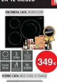 Milar Encimera cata insb6032bk mod funci pausa 3 zonas horno cata mds7206x 07034602 9 amste potencia +bochter bisel delan oferta