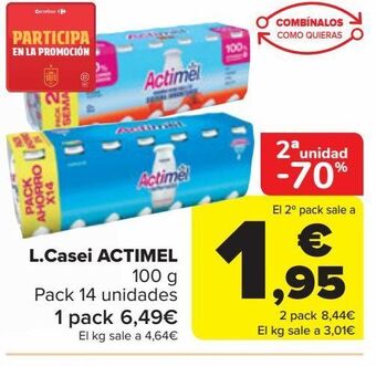 Carrefour L.casei actimel oferta