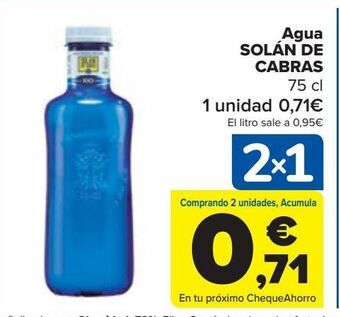 Carrefour Agua solán de cabras oferta