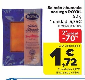 Carrefour Salmón ahumado noruego royal oferta