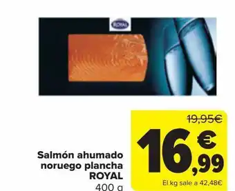 Carrefour Salmón ahumado noruego plancha royal oferta