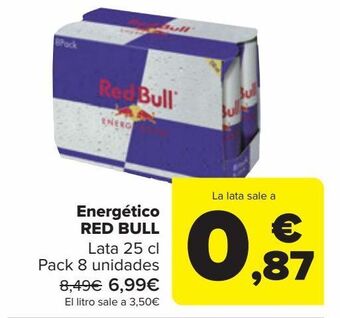 Carrefour Energético red bull oferta