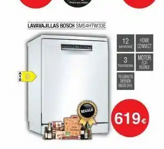 Milar Regalo lavavajillas bosch sms4htw33e 12 home servicios connect 3 motor eco silence funciones programacion caferida hast oferta