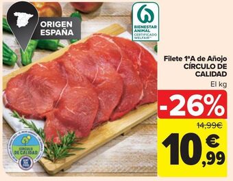 Carrefour Filete 1ªa de añojo círculo de calidad oferta
