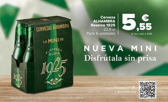 Carrefour Cerveza alhambra reserva oferta