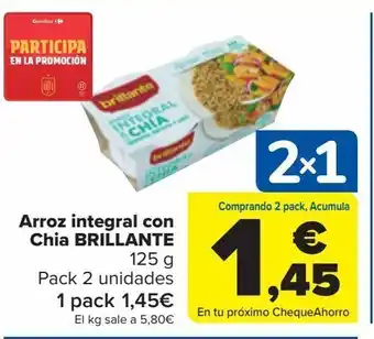 Carrefour Arroz integral con chia brillante oferta