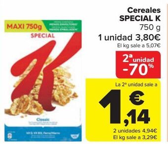 Carrefour Cereales special k oferta