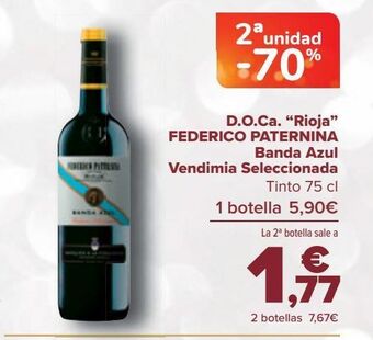 Carrefour D.o.ca. "rioja" federico paternina banda azul vendimia seleccionada tinto oferta
