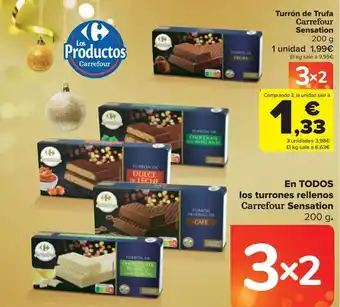 Carrefour Turrón de trufa carrefour sensation oferta