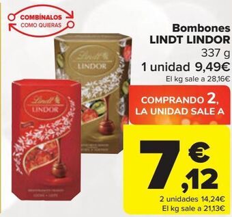 Carrefour Bombones lindt lindor oferta