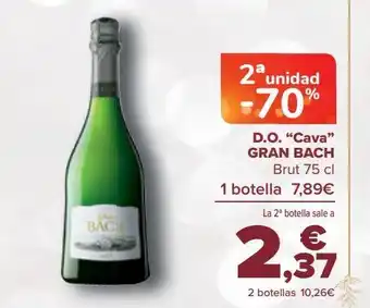 Carrefour D.o. "cava" gran bach brut oferta