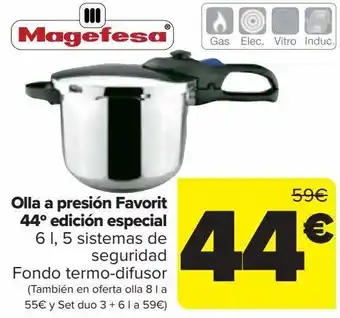 Carrefour Olla a presión favorit 44º edición especial oferta