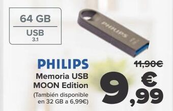 Carrefour Philips memoria usb moon edition oferta
