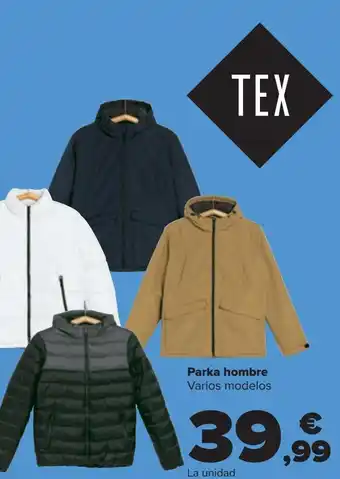 Carrefour Parka hombre oferta