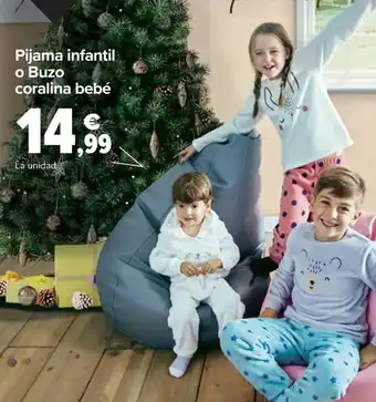 Carrefour Pijama infantil o buzo coralina bebé oferta