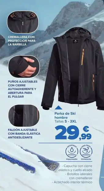 Carrefour Parka de ski hombre oferta