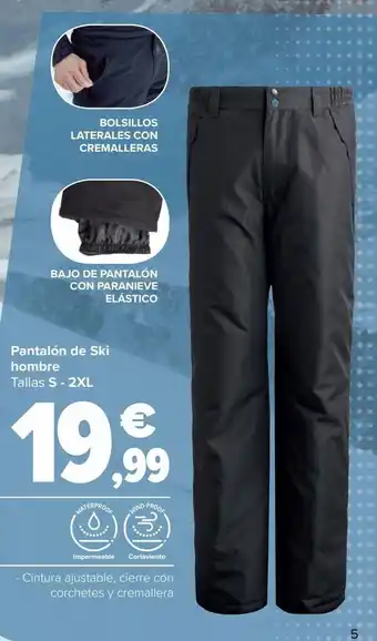Carrefour Pantalón de ski hombre oferta