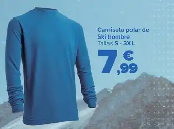 Carrefour Camiseta polar de ski hombre oferta
