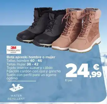 Carrefour Bota apreski hombre o mujer oferta