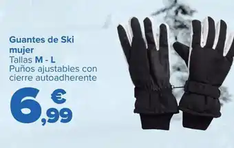 Carrefour Guantes de ski mujer oferta