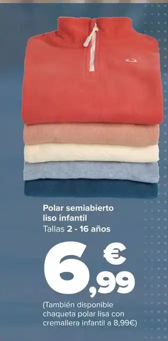 Carrefour Polar semiabierto liso infantil oferta