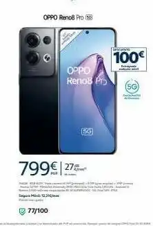 Movistar Oppo reno8 pro 50 799€ 27 sm 1221 277/100 oppo reno8 pro bg deschis 100€ (5g) oferta